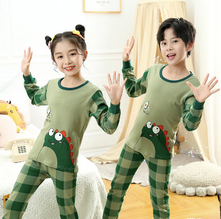 GREEN DRAGON PRINTED KIDS WEAR